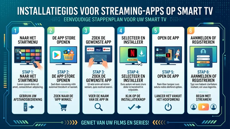 IPTV Smarters Infographic overzicht van functies