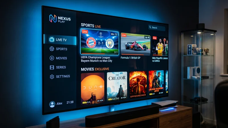 IPTV Smarters interface voor IPTV Nederland