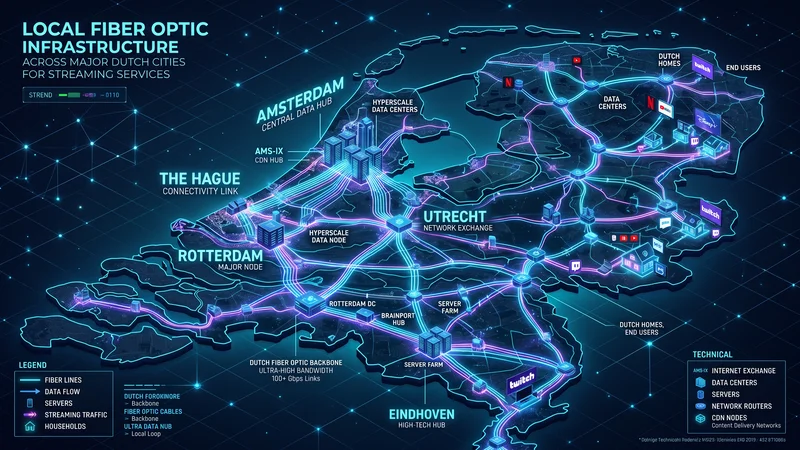IPTV Nederland lokale infrastructuur infographic