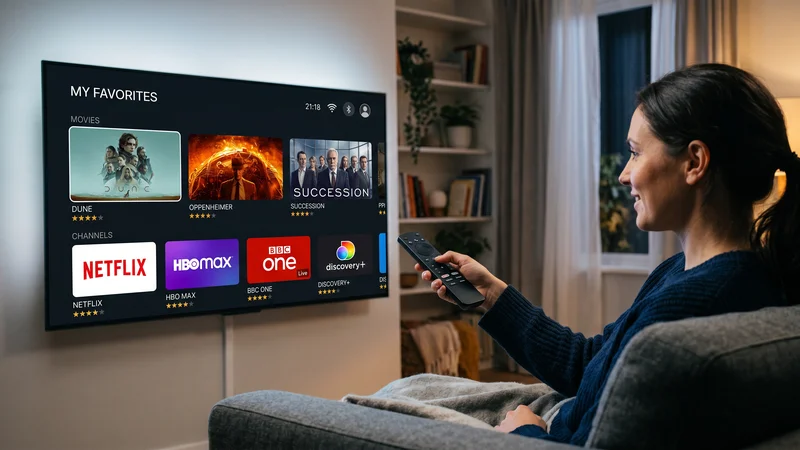 Favorietenlijst beheer IPTV Nederland interface