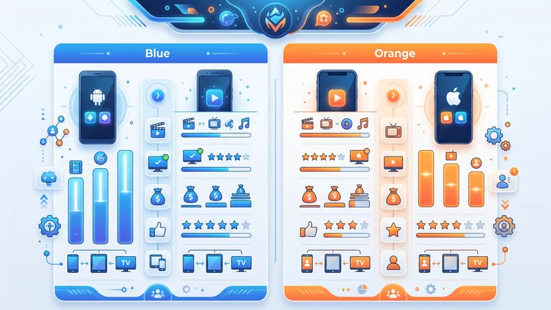 Infographic Beste IPTV app vergelijking