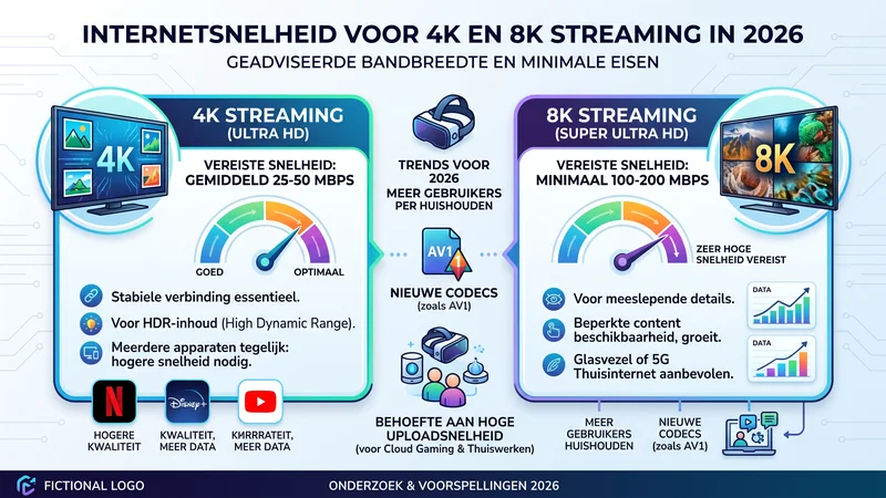 Infographic van IPTV Nederland snelheden in 2026