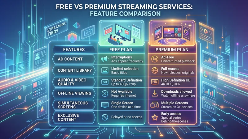 Tabel infographic Beste IPTV premium functies